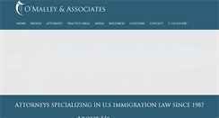 Desktop Screenshot of omalleyimmigrationlaw.com