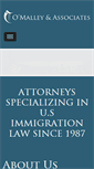 Mobile Screenshot of omalleyimmigrationlaw.com